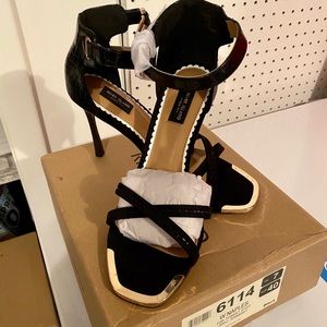 River Island Black Strappy Sandel